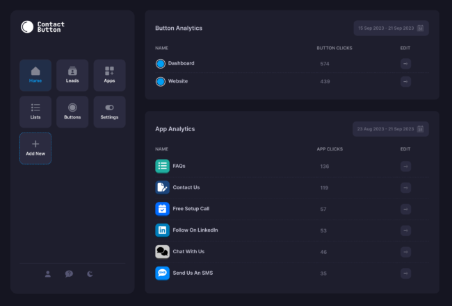 Lists & Menus Widget App | Retaurant Menu Widget