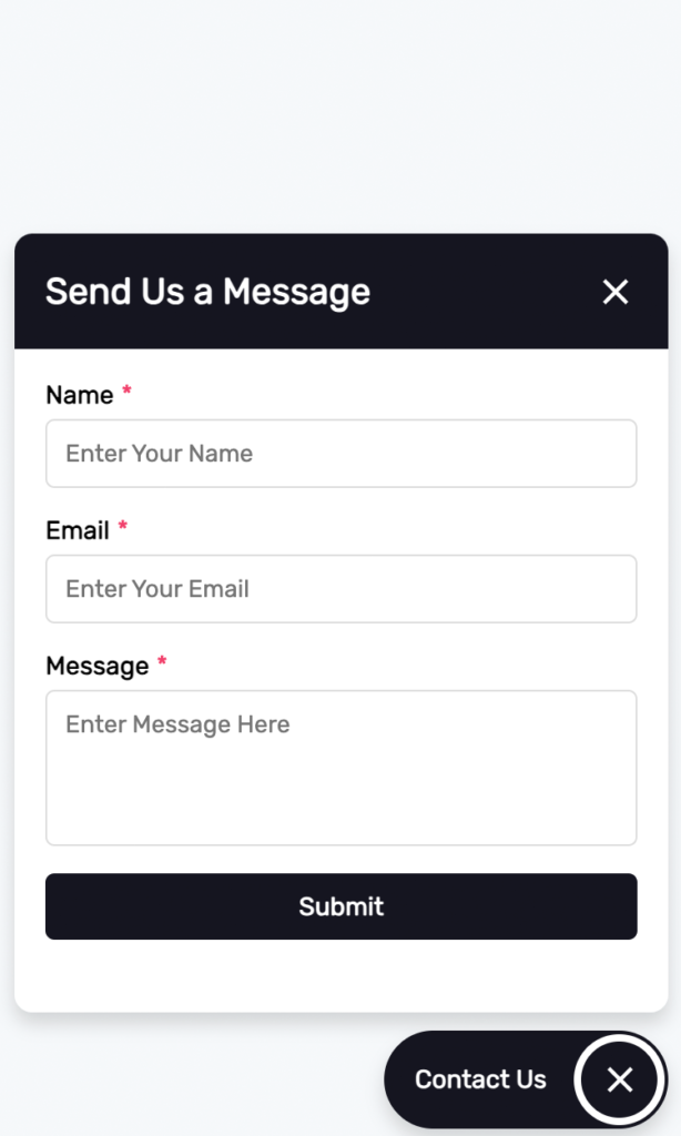 Contact Form App Widget