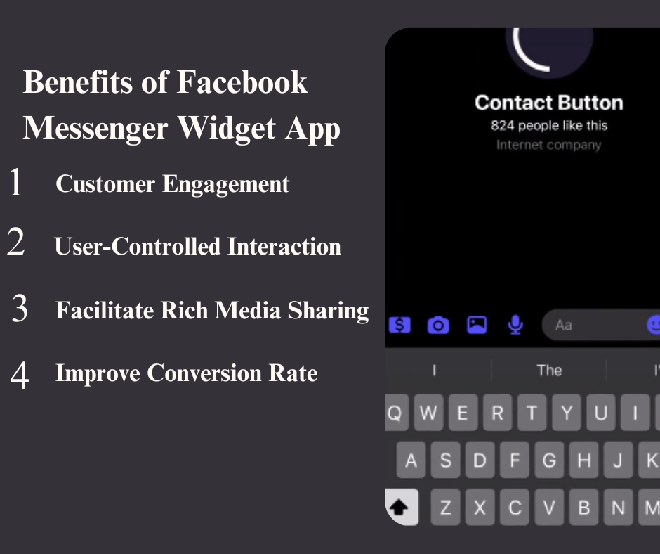 facebook messenger widget app