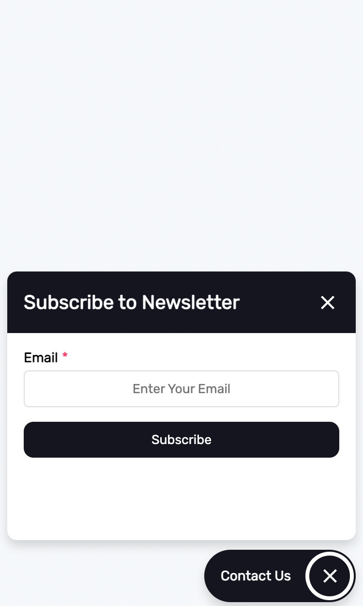 Newsletter Subscription App Widget
